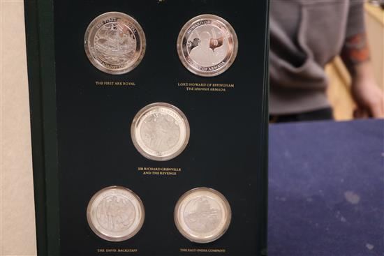 A 1970s John Pinches Medallists Ltd Mountbatten Medallic History of Great Britain (4 vols),